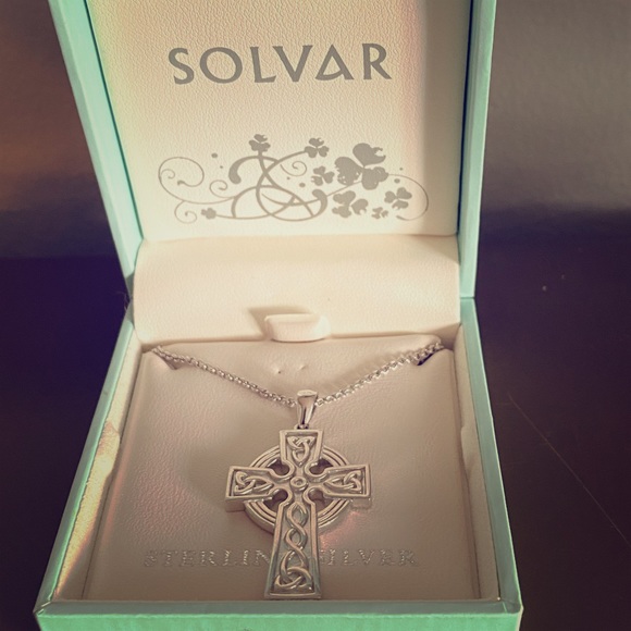 solvar Other - Solvar Sterling Silver Celtic Cross with Chain!